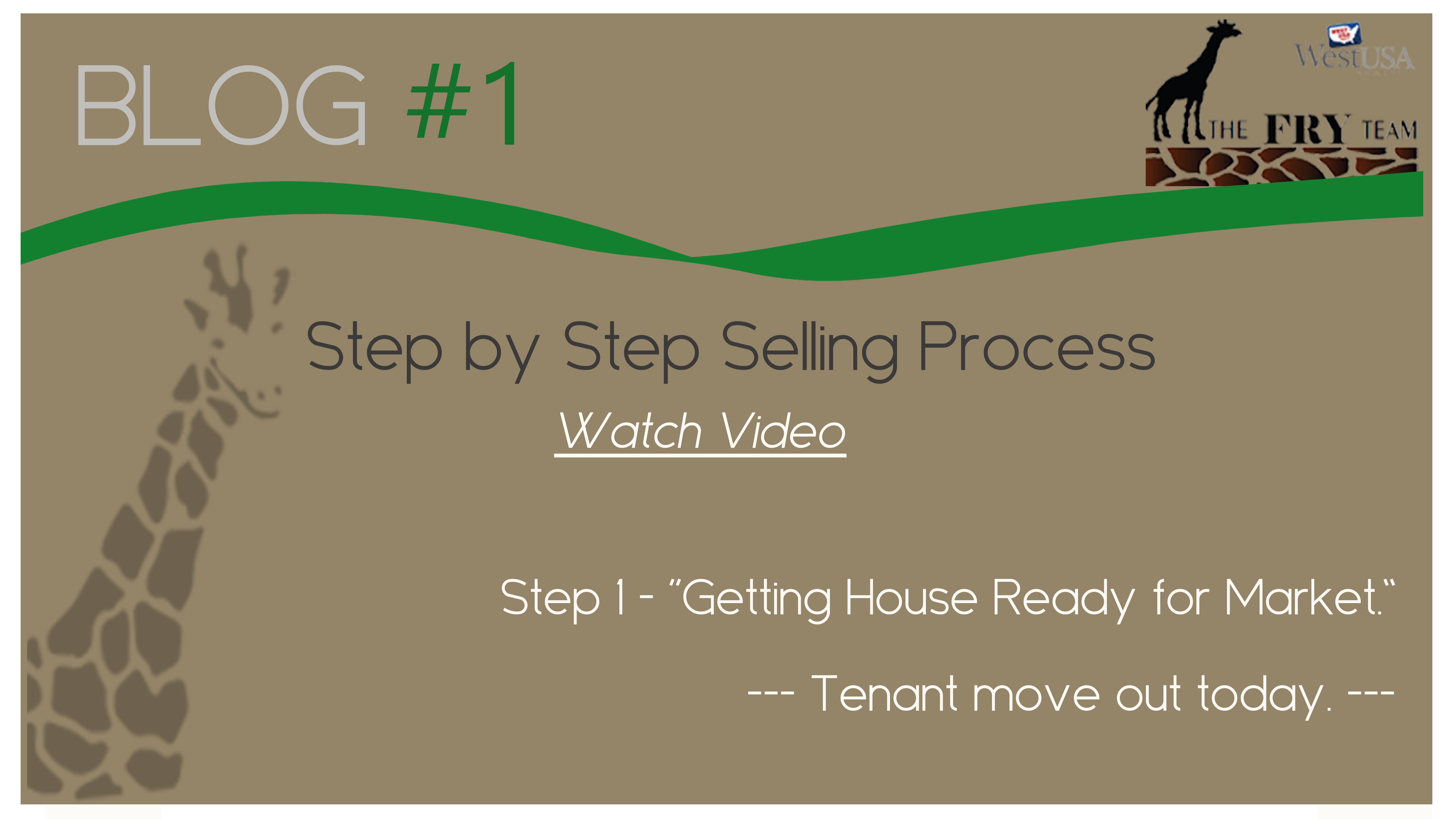 Step 1 – Getting House Ready for Market