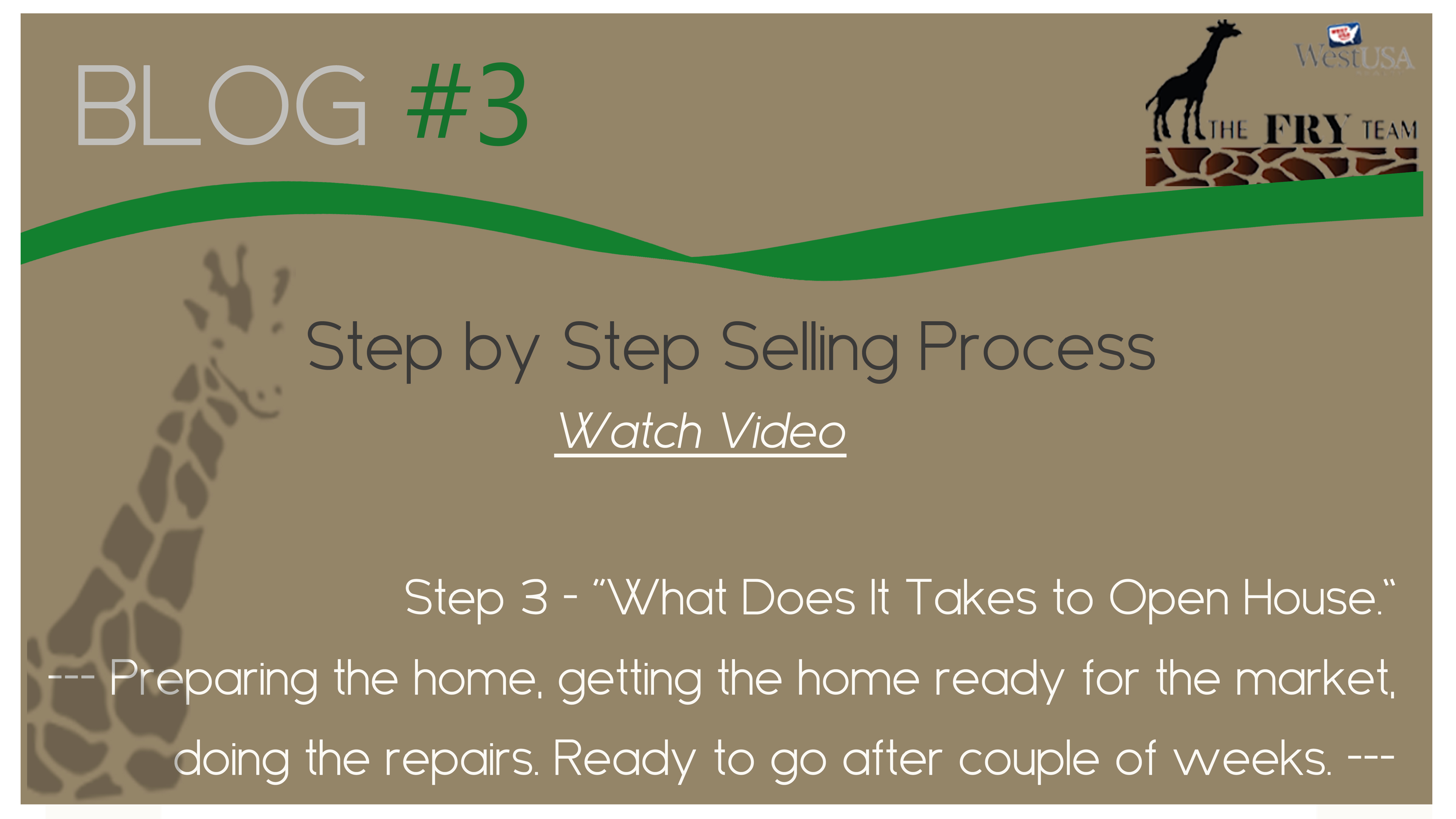 Step 3 – What Does It Takes To Open House